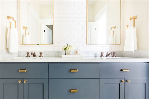 All white cabinetry with gold drawer pulls are a match made in (hipster) heaven. Design Crush Series featuring Oyster Creek Studios - The ...