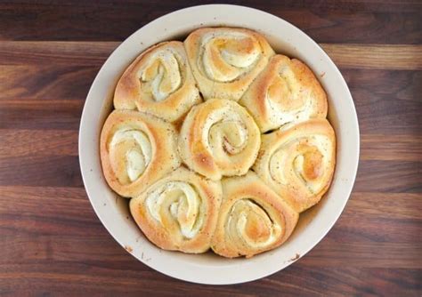 Tweetcream Cheese Filled Brioche Sweet Rolls With Maple And Brown Butter