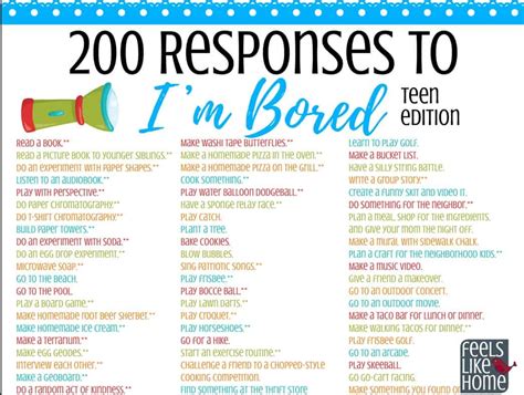 The Ultimate List Of Things For Tweens And Teens To Do When Theyre Bored