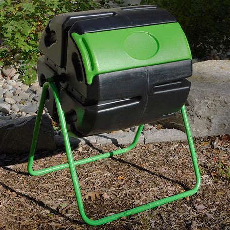 Fcmp Outdoor Hotfrog Roto 37 Gal Plastic Rotating Tumbling Composter
