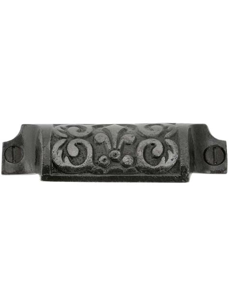 Use it for kitchen or bath cabinets. 3 5/8" Cast Iron Fleur De Lis Bin Pull With Lacquered ...