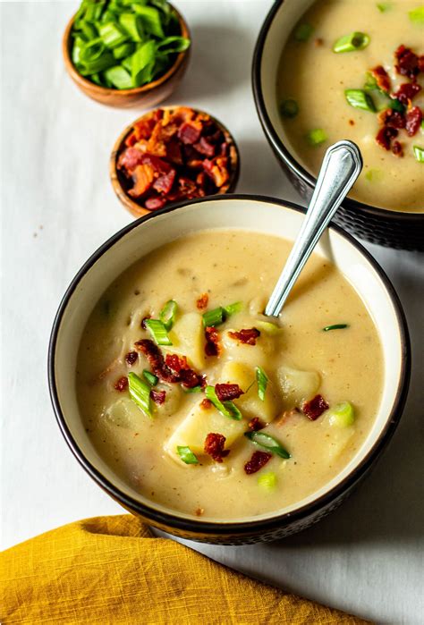 Easy Loaded Baked Potato Soup Paleo Dairy Free Whole30 All The