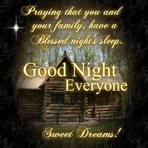 Good Night Everyone God Bless You Good Night Blessings Good Night