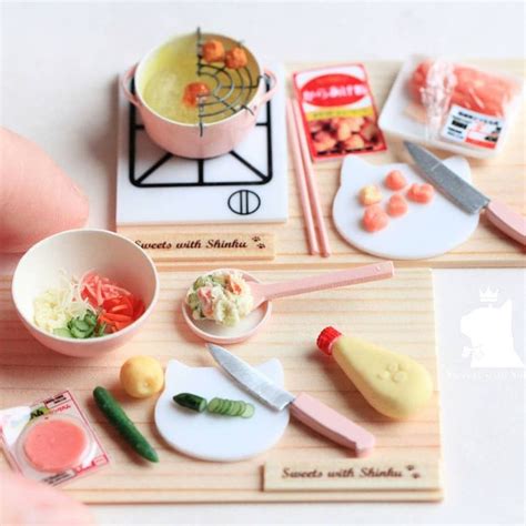 2018 Japanese Food Dollhouse By Shinku Tiny Food Miniature Food