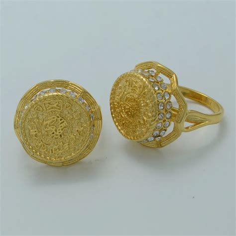 anniyo arab coin ring for women middle eastern rings for girl gold color ancient coins jewelry