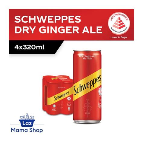 Schweppes Dry Ginger Ale 4 X 320ml Lazada Singapore