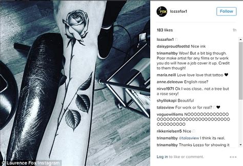 Laurence Fox Shows Off New Rose Tattoo On Instagram Daily Mail Online