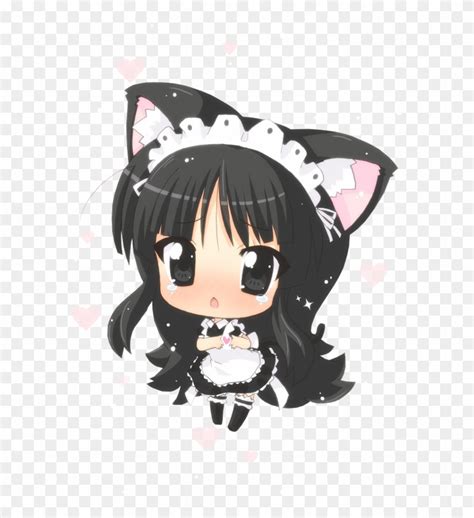 A Little Maid Neko For Today Kawaii Neko Anime Chibi Hd Png Download
