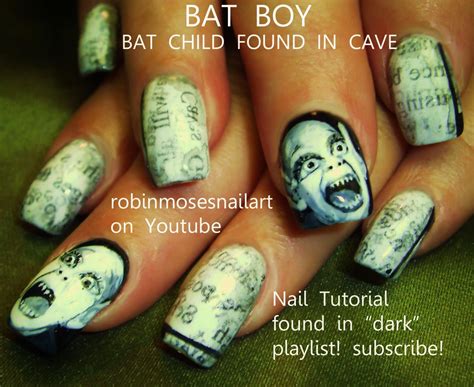 Nail Art By Robin Moses Scary Nails Gore Nails Horror Nails