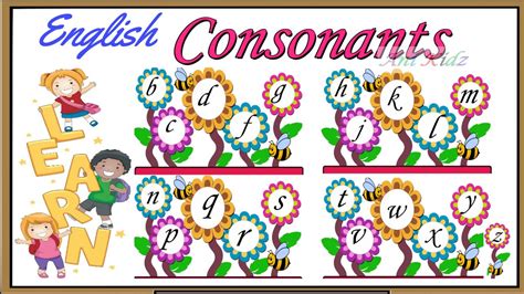 Consonants English Consonants Alphabet Consonant Letters 21