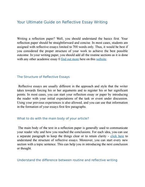 🏆 How Do I Start A Reflective Essay How To Start A Reflective Essay