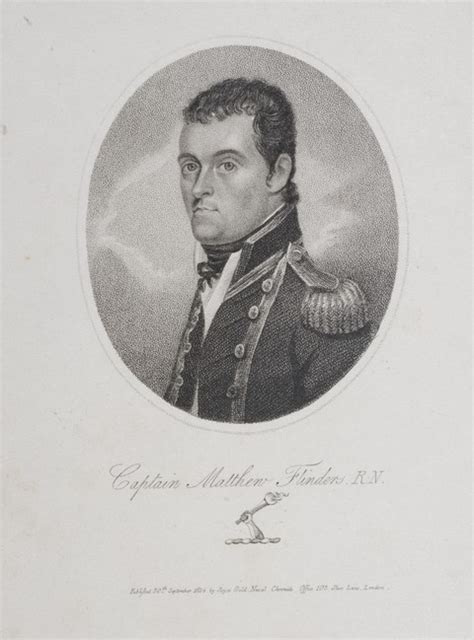 Oval Mezzotint Portrait Of Captain Matthew Flinders Rn Silentworld