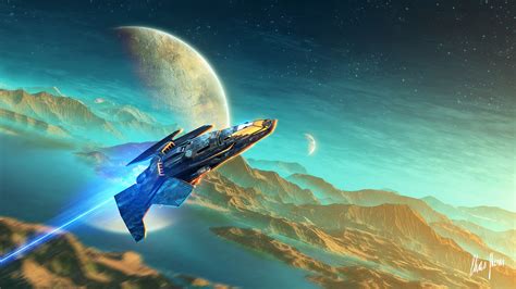 Hintergrundbilder Kunstwerk Science Fiction Planet Raumschiff