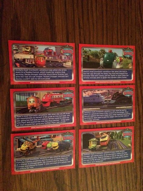 Chuggington Train Trading Cards Set Of 21 Cards 1 18 And 20 22 See Photos