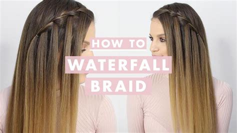 How To Waterfall Braid Hair Tutorial For Beginners Luxy Hair Youtube