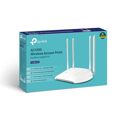 Access Point Wireless Ac1200 Dual Band 4 Antene Tp Link Tl Wa1201