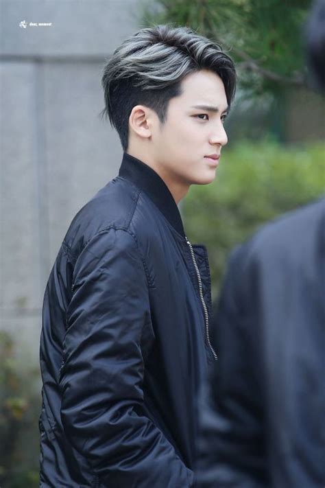 It started with a few white hairs here and there. SEVENTEEN MINGYU'S HALF-DYED HAIR - Kpop Korean Hair and Style