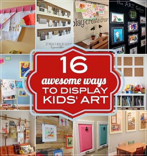 Show them off to friends and family? The Domestic Curator: Displaying Kids' Art Projects At Home
