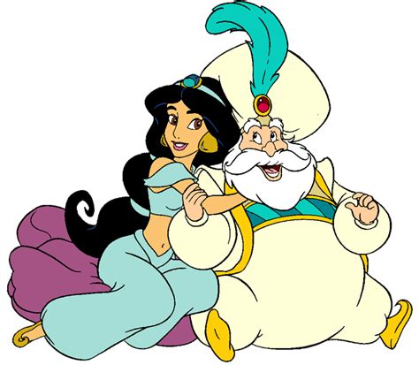 Princess Jasmine And Her Father The Sultan Disney Movie Characters Disney Movies Cartoon