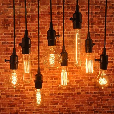 Retro Vintage Industrial Pendant Lamp Wire Bar Decor Lighting Edison Light Loft Wire Pendant