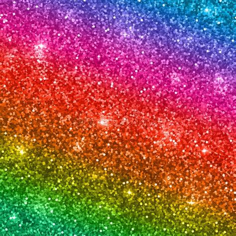 Rainbow Glitter Background Vector Stock Vector Illustration Of