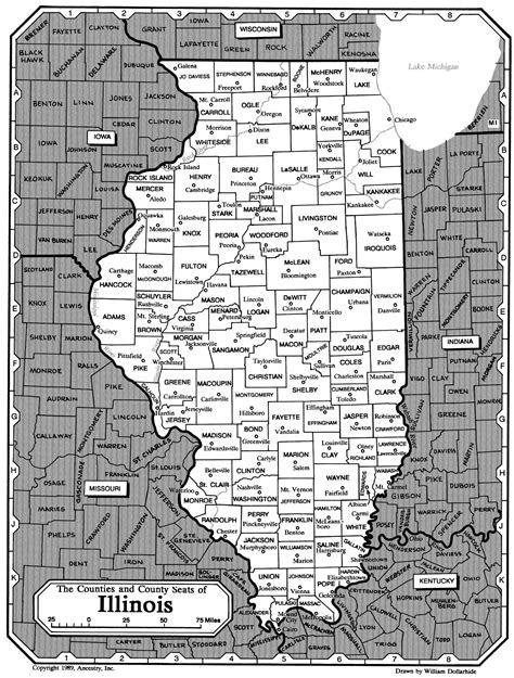 Map Of Illinois Rootsweb
