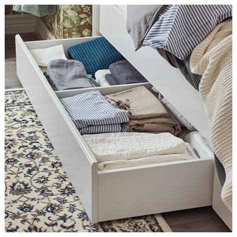 Scatola con un camion dei pompieri. SONGESAND Struttura letto con 4 cassetti, bianco, Luröy ...