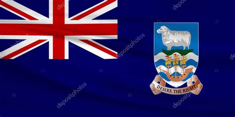 Islas Malvinas Icono Del Vector De La Bandera Islas Malvinas Bandera Ondeando En El Viento 2023