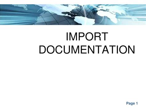 Ppt Import Documentation Powerpoint Presentation Free Download Id