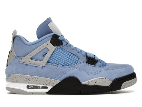 Jordan 4 Retro University Blue Crepped