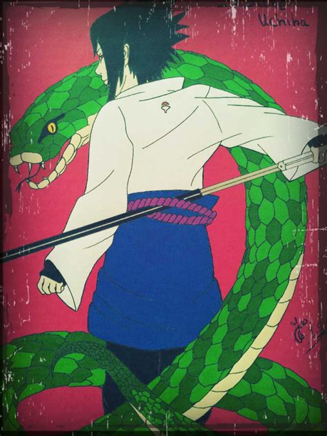 Sasuke Uchiha With Snake By Jojoasakura On Deviantart
