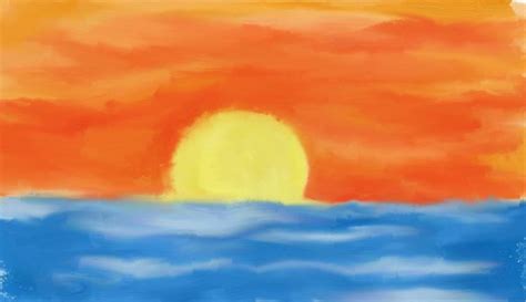 Ocean Sunset Drawing At Getdrawings Free Download
