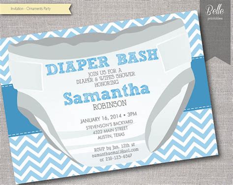 These can include a diaper pail, diaper cream, diapers, a burp cloth, body suits, baby wipes, pacifiers, a toy rattle, and more. 20 Great Baby Shower Wording Examples For Your Invitations