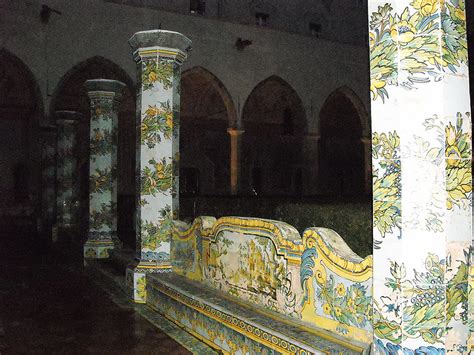 the majolica cloister of santa chiara in naples years 173… flickr