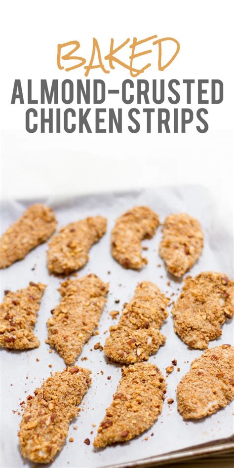 Honey Chipotle Almond Crusted Chicken Strips With Blue Diamond Almonds Wholefully