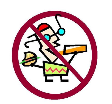 No Food Or Drinks Sign Clipart Best