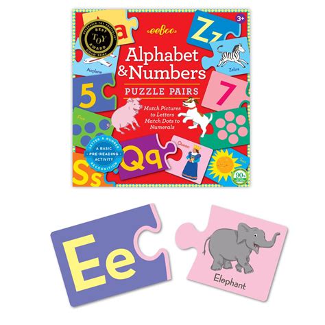 Alphabet And Numbers Puzzle Pairs Aw21