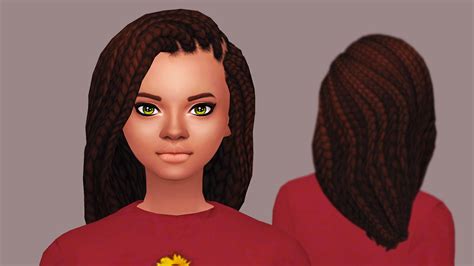 Butterscotchsims Violet Hair Sims 4 Hairs