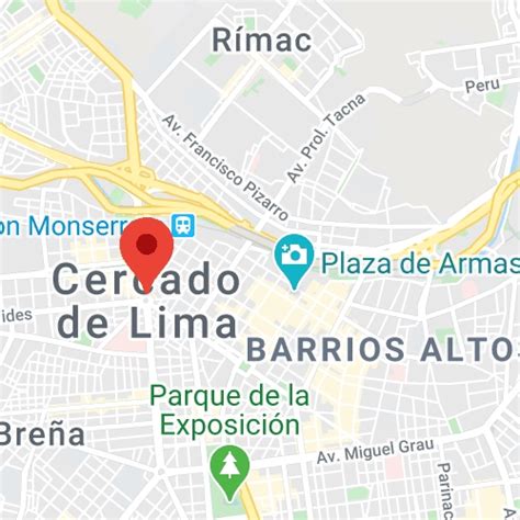 Mapa De Calles De La Ciudad De Lima