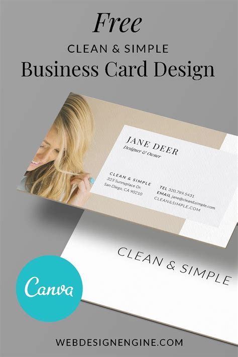 Free Canva Business Card Template Free Business Card Templates