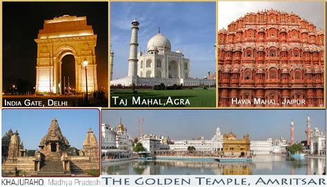 Historical Monuments Of India Chart