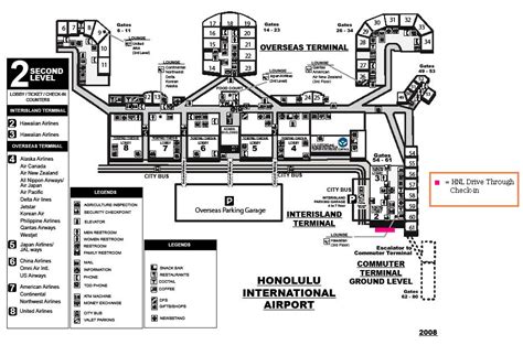 Hawaiian Airlines Terminal Map