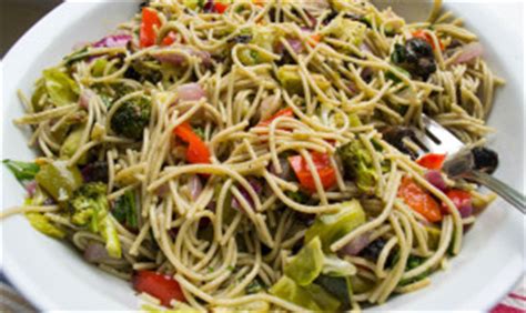 Stir noodles often while cooking. Spaghetti Noodle Pasta Salad-gluten free ...