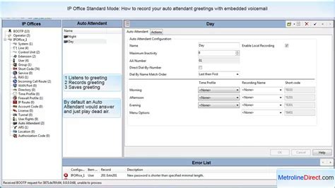 Avaya Voicemail Pro Auto Attendant - How to record auto attendant greetings in IP Office Standard Mode - YouTube