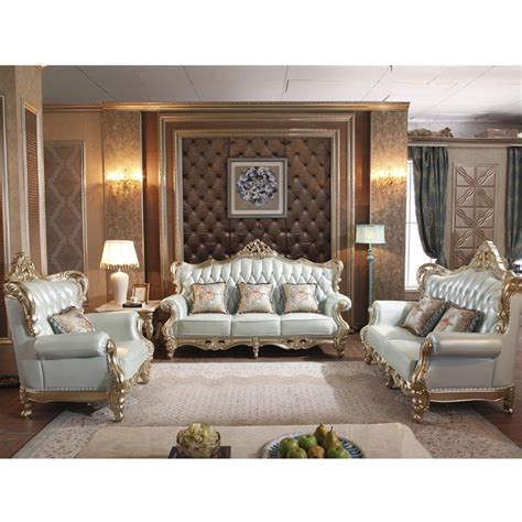 Loyal Classic Leather Sofa Set Royal Living Room Furniture Of Sofa Set