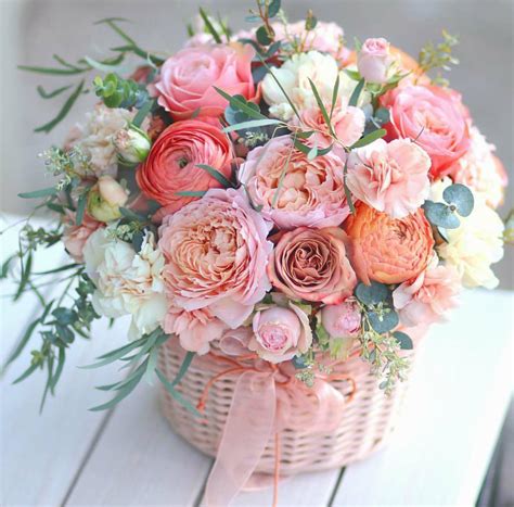 Spring Garden Basket With Organic Roses In Venice Fl Venetian Flowers