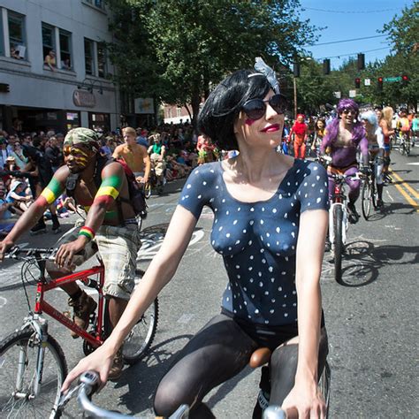 Fremont Solstice Parade Naked Cyclists Seattle Flickr