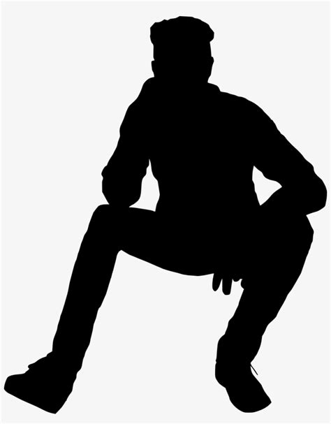Png File Size Person Sitting Silhouette Png Image