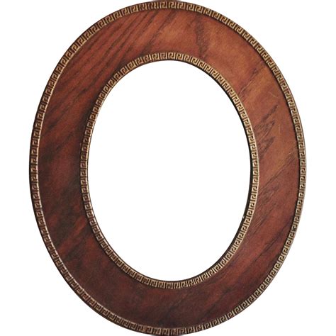 Antique Picture Frame 19c Victorian Oak Wood Oval W Greek Key Design From Coyotemoonantiques On