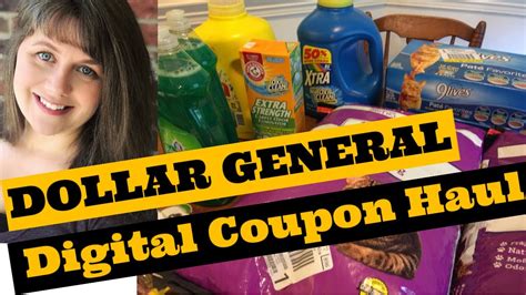 Dollar General Digital Coupon Haul - YouTube